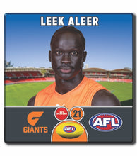 2024 AFL GWS Giants Football Club - ALEER, Leek