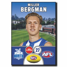 2024 AFL North Melbourne Football Club - BERGMAN, Miller