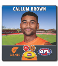 2024 AFL GWS Giants Football Club - BROWN, Callum