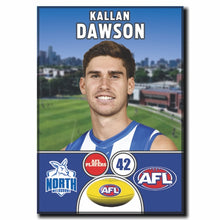 2024 AFL North Melbourne Football Club - DAWSON, Kallan