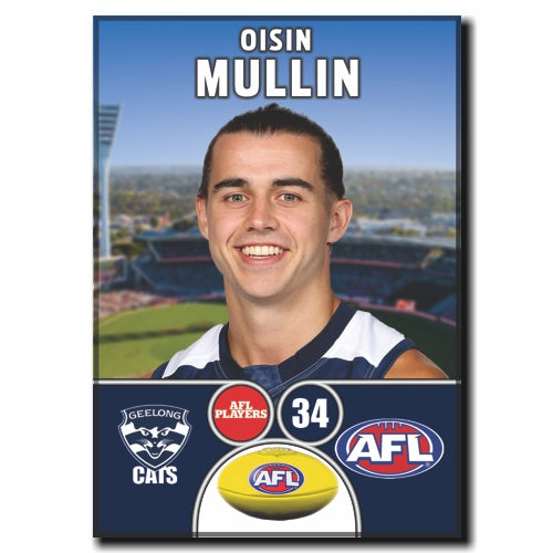 2024 AFL Geelong Football Club MULLIN, Oisin Sporting Souvenirs