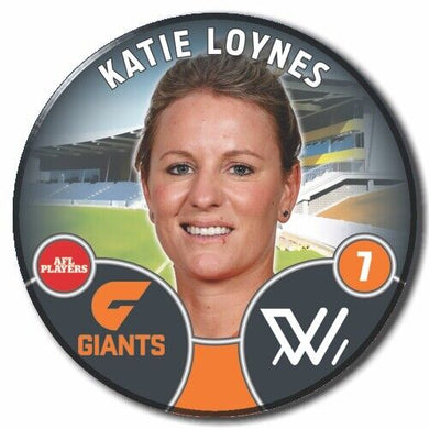 2022 AFLW GWS Player Badge - LOYNES, Katie
