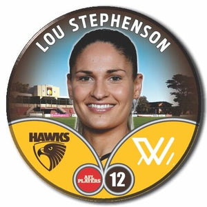 2023 AFLW S7 Hawthorn Player Badge - STEPHENSON, Lou