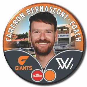 2023 AFLW S7 GWS Giants Player Badge - BERNASCONI, Cameron - COACH