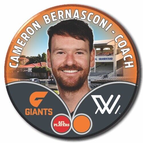 2023 AFLW S7 GWS Giants Player Badge - BERNASCONI, Cameron - COACH