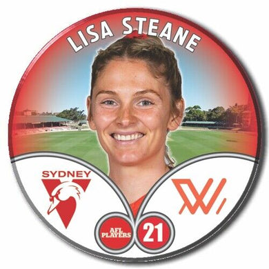 2023 AFLW S7 Sydney Swans Player Badge - STEANE, Lisa