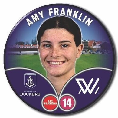 2023 AFLW S7 Fremantle Player Badge - FRANKLIN, Amy