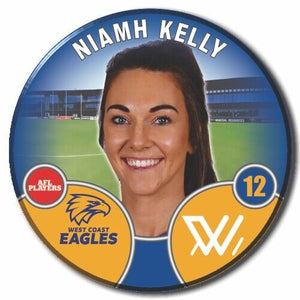 2022 AFLW West Coast Eagles Player Badge - KELLY, Niamh