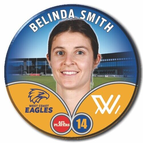2023 AFLW S7 West Coast Eagles Player Badge - SMITH, Belinda