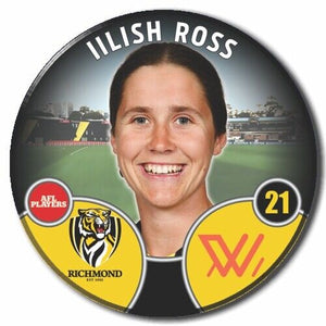 2022 AFLW Richmond Player Badge - ROSS, Iilish