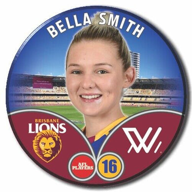 2023 AFLW S7 Brisbane Player Badge - SMITH, Bella