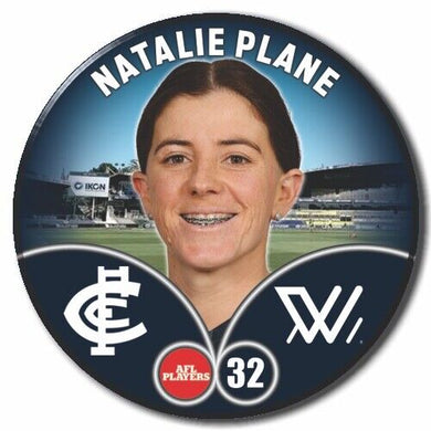 2023 AFLW S7 Carlton Player Badge - PLANE, Natalie