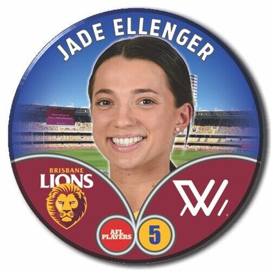 2023 AFLW S7 Brisbane Player Badge - ELLENGER, Jade