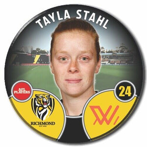 2022 AFLW Richmond Player Badge - STAHL, Tayla