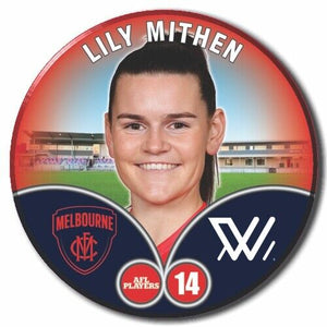 2023 AFLW S7 Melbourne Player Badge - MITHEN, Lily