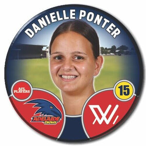 2022 AFLW Adelaide Player Badge - PONTER, Danielle
