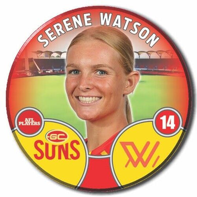 2022 AFLW Gold Coast Player Badge - WATSON, Serene