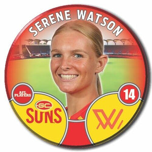 2022 AFLW Gold Coast Player Badge - WATSON, Serene
