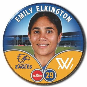 2023 AFLW S7 West Coast Eagles Player Badge - ELKINGTON, Emily