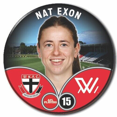 2023 AFLW S7 St Kilda Player Badge - EXON, Nat