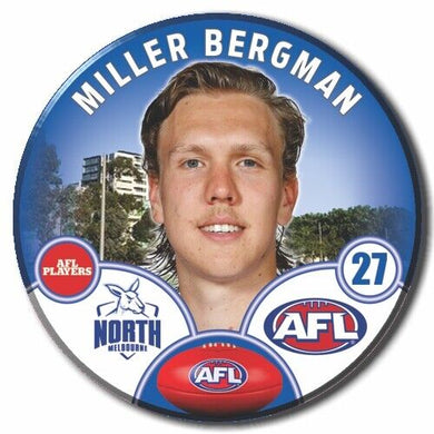 2023 AFL North Melbourne Football Club - BERGMAN, Miller