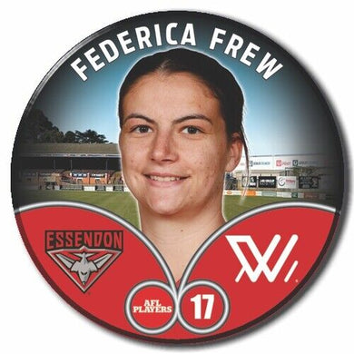 2023 AFLW S7 Essendon Player Badge - FREW, Federica