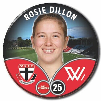 2023 AFLW S7 St Kilda Player Badge - DILLON, Rosie