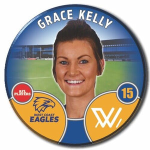 2022 AFLW West Coast Eagles Player Badge - KELLY, Grace