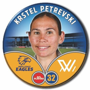 2023 AFLW S7 West Coast Eagles Player Badge - PETREVSKI, Krstel