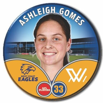 2023 AFLW S7 West Coast Eagles Player Badge - GOMES, Ashleigh