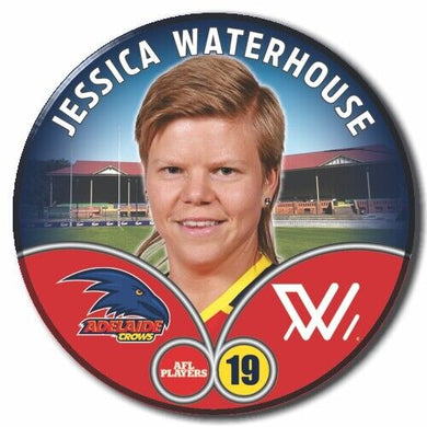 2023 AFLW S7 Adelaide Crows Player Badge - WATERHOUSE, Jessica