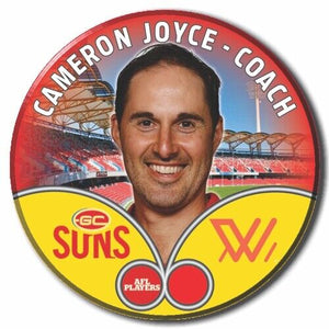 2023 AFLW S7 Gold Coast Suns Player Badge - JOYCE, Cameron - COACH