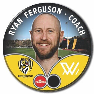 2023 AFLW S7 Richmond Player Badge - FERGUSON, Ryan - COACH