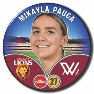 2023 AFLW S7 Brisbane Player Badge - PAUGA, Mikayla