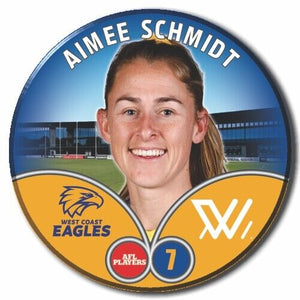 2023 AFLW S7 West Coast Eagles Player Badge - SCHMIDT, Aimee