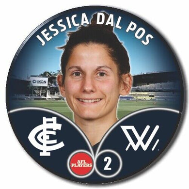 2023 AFLW S7 Carlton Player Badge - DAL POS, Jessica
