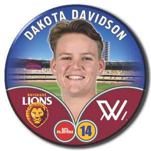 2023 AFLW S7 Brisbane Player Badge - DAVIDSON, Dakota