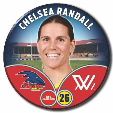 2023 AFLW S7 Adelaide Crows Player Badge - RANDALL, Chelsea