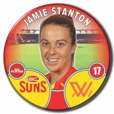 2022 AFLW Gold Coast Player Badge - STANTON, Jamie