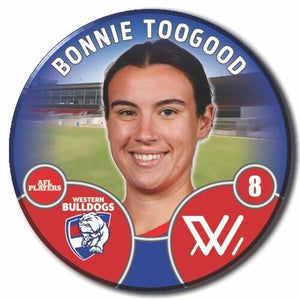 2022 AFLW Western Bulldogs Player Badge - TOOGOOD, Bonnie