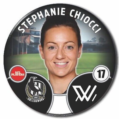 2022 AFLW Collingwood Player Badge - CHIOCCI, Stephanie