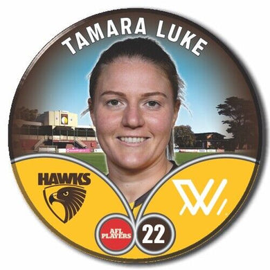 2023 AFLW S7 Hawthorn Player Badge - LUKE, Tamara