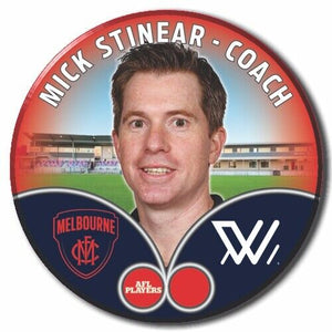 2023 AFLW S7 Melbourne Player Badge - STINEAR, Mick - COACH