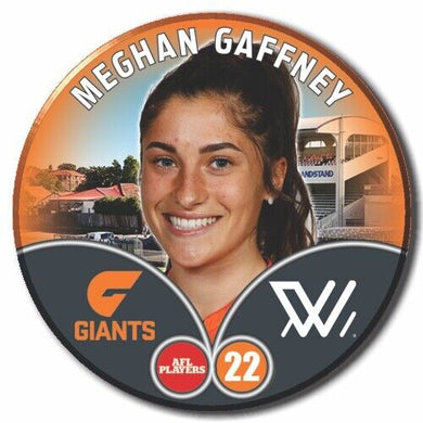 2023 AFLW S7 GWS Giants Player Badge - GAFFNEY, Meghan