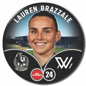 2023 AFLW S7 Collingwood Player Badge - BRAZZALE, Lauren