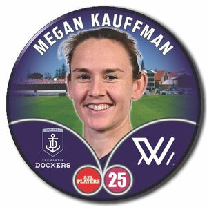 2023 AFLW S7 Fremantle Player Badge - KAUFFMAN, Megan