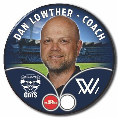 2023 AFLW S7 Geelong Player Badge - LOWTHER, Dan - COACH