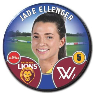 2022 AFLW Brisbane Player Badge - ELLENGER, Jade