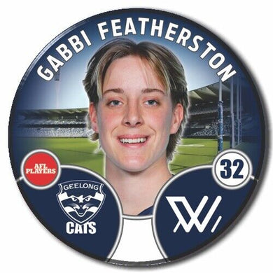2022 AFLW Geelong Player Badge - FEATHERSTON, Gabbi