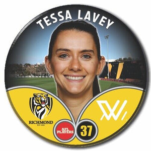 2023 AFLW S7 Richmond Player Badge - LAVEY, Tessa